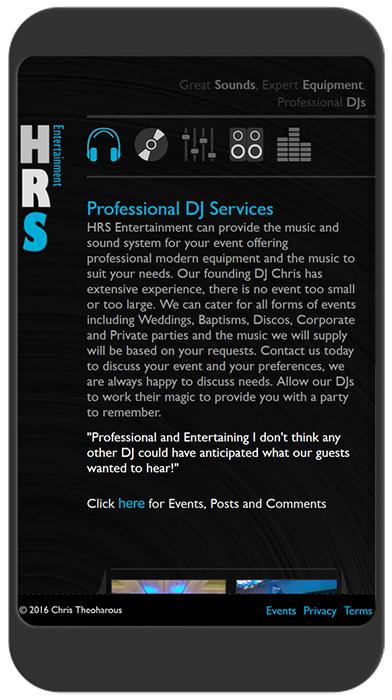 Mobile and responsive web site development