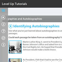Learning Object tutorials with extensive interactions